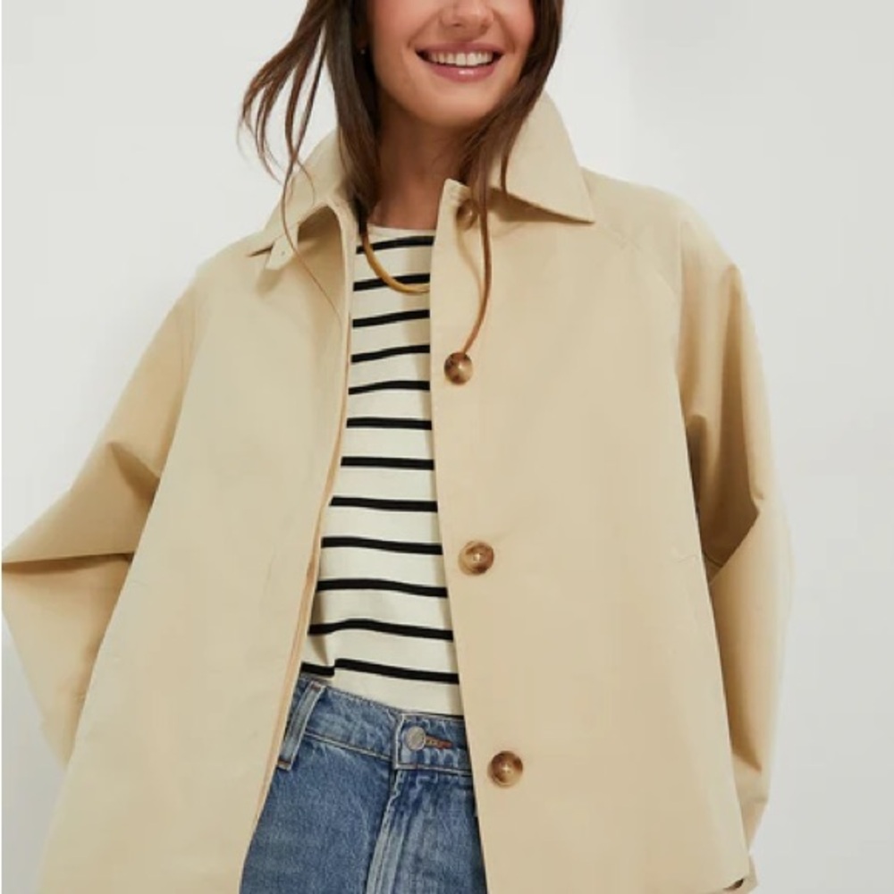 Tuckernuck khaki drew short Trench Coat